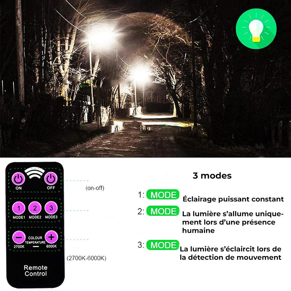 Applique murale LED solaire avec système PIR - Stockmania