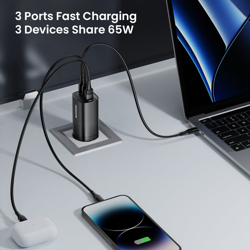 Chargeur USB Type-C 65W - ULTRA RAPIDE