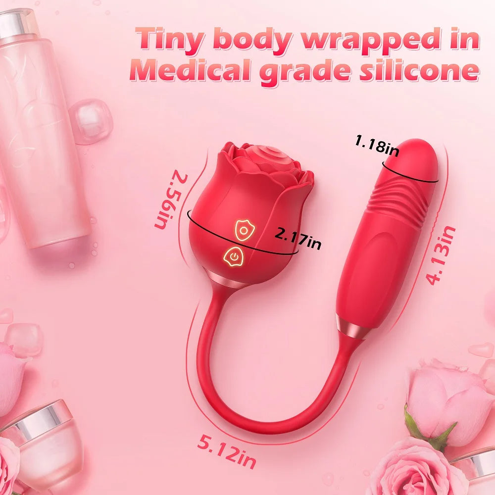 ROSE VIBRATOR - Sextoys 3 en 1