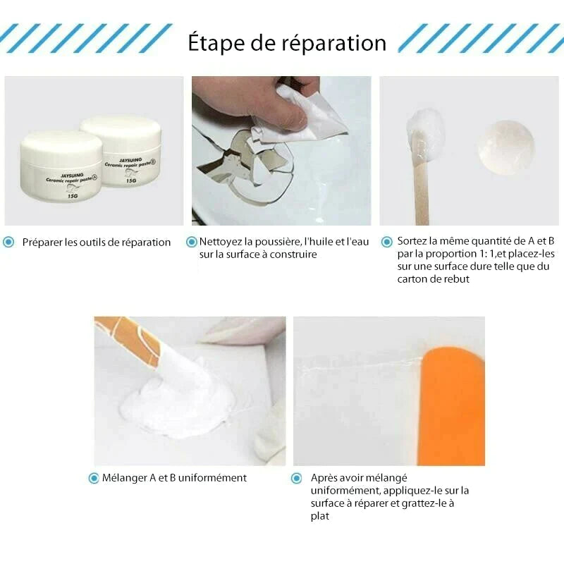 Pâte de Réparation de Céramique