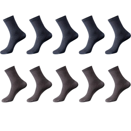 5x Bleu & 5x Gris foncé
