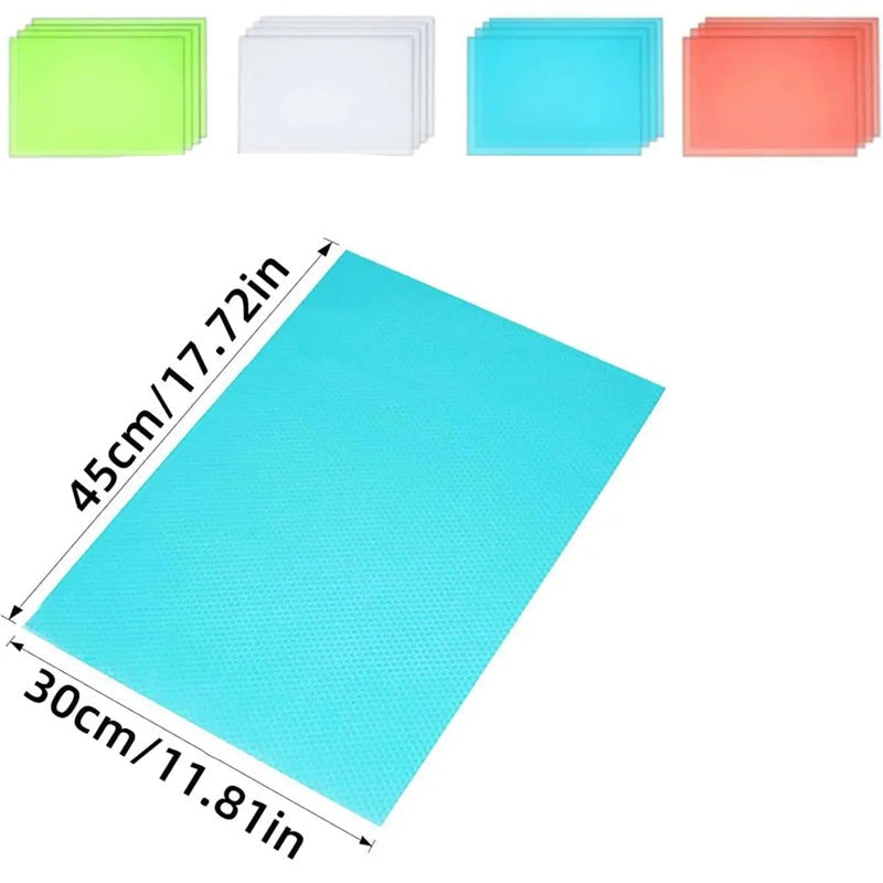 Lot de 4 Tapis de Réfrigérateur