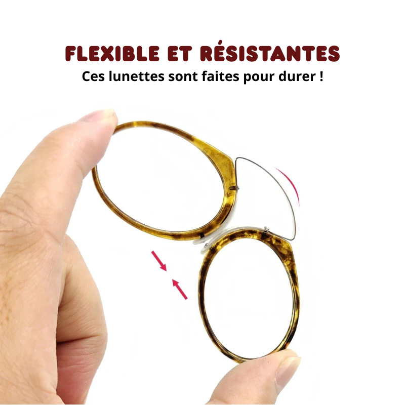 Lunettes de Vue SLIM Sans Branches Pince-Nez - Étui OFFERT