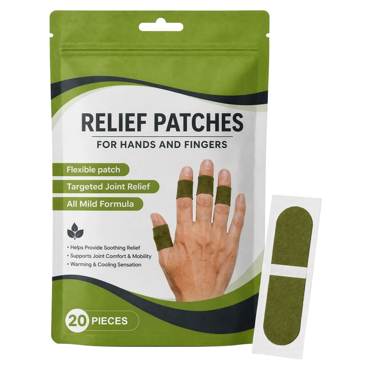 Lot de 60 Patchs pour Articulations des Doigts – Soulagement, Confort & Mobilité – 2 ACHETÉS = 1 OFFERT