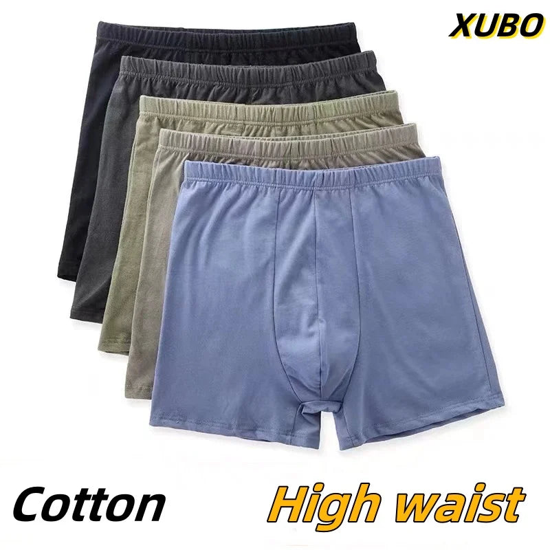 Lot de 4 Boxers Homme 100 % Coton – Coupe Ample, Respirants & Confortables – Grandes Tailles