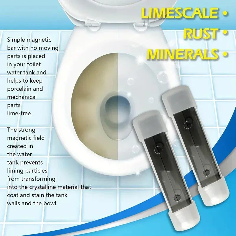 Nettoyant Magnétique pour Toilettes Anti-Calcaire Longue Durée pour Réservoir et Cuvette WC - 3 ACHETÉS = 1 OFFERT