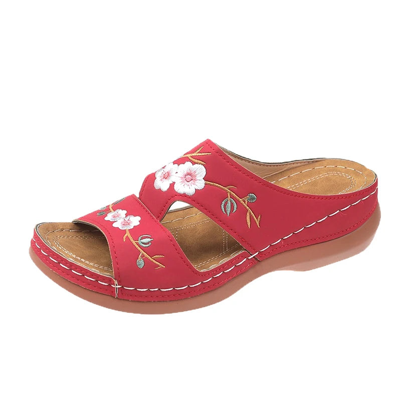 Sandales Mules Orthopédiques à Plateforme Femme – Multi-Brides