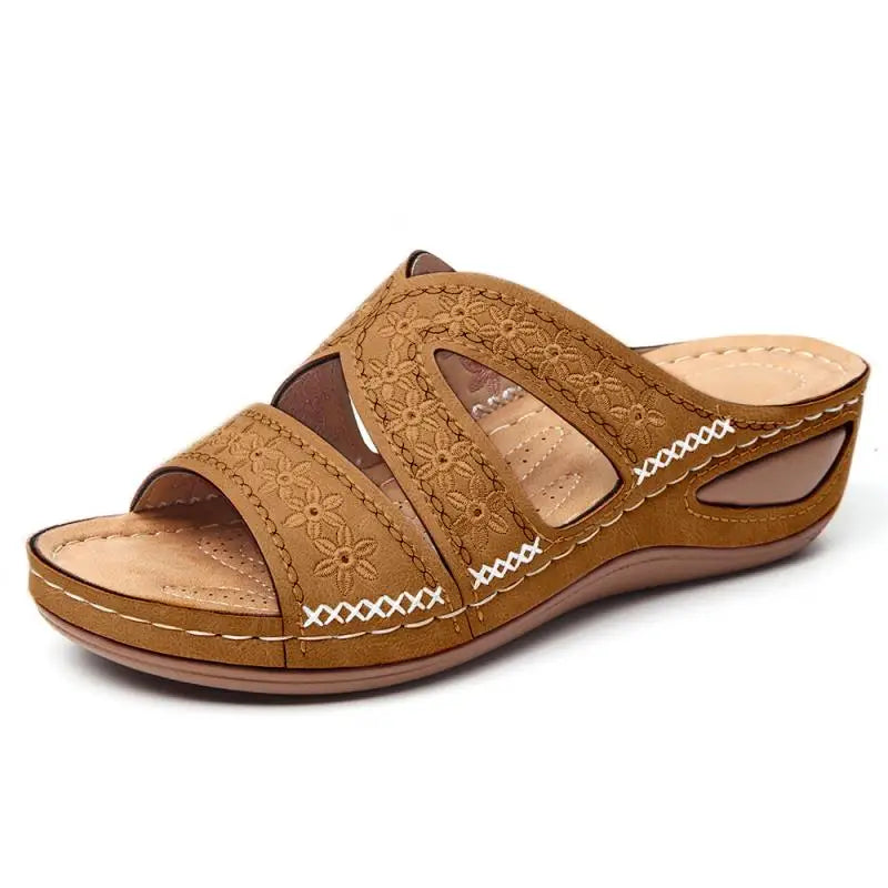 Sandales Mules Orthopédiques à Plateforme Femme – Multi-Brides