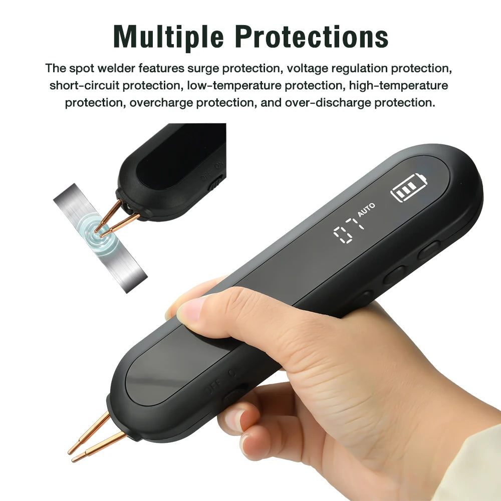Mini Soudeuse par Points Portable – 12 Vitesses Réglables avec Éclairage LED
