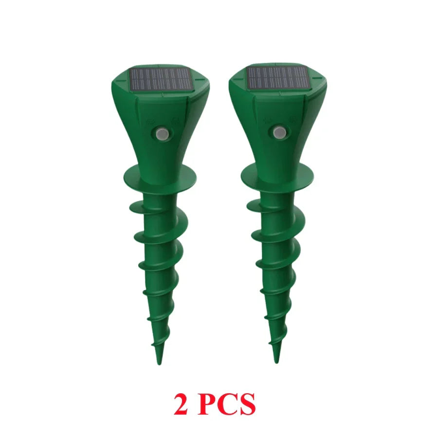 Lot de 2 Chasse taupes solaire