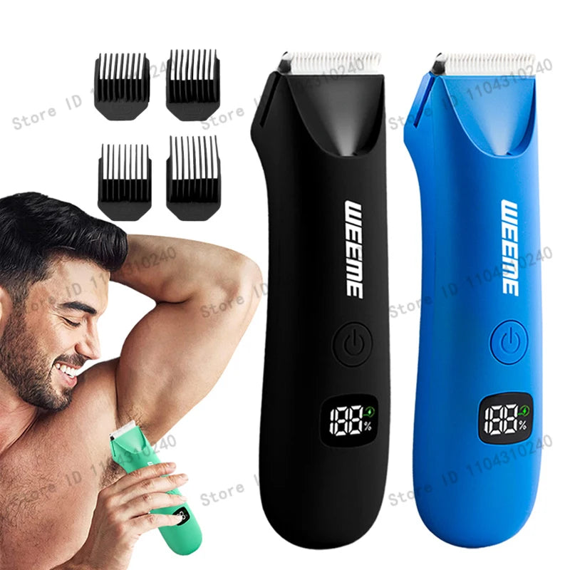 Tondeuse Intime Électrique Homme & Femme – Rasoir Corps, Pubis & Bikini – Étanche et Rechargeable USB-C