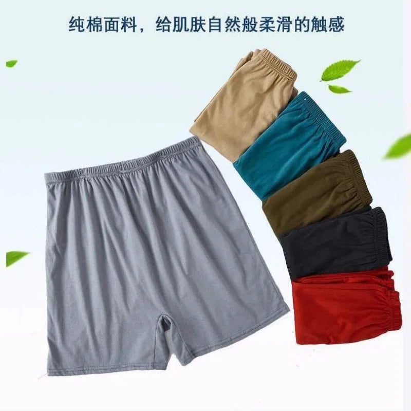 Lot de 4 Boxers Homme 100 % Coton – Coupe Ample, Respirants & Confortables – Grandes Tailles
