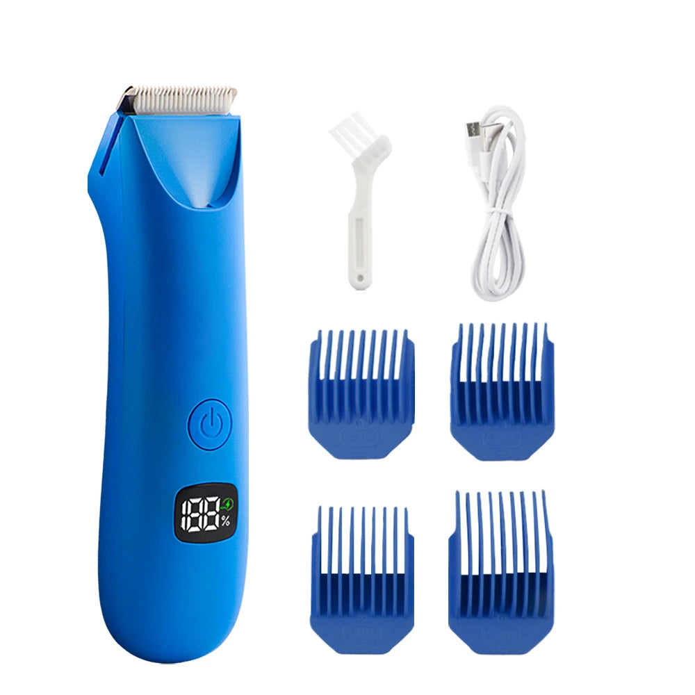 Tondeuse Intime Électrique Homme & Femme – Rasoir Corps, Pubis & Bikini – Étanche et Rechargeable USB-C