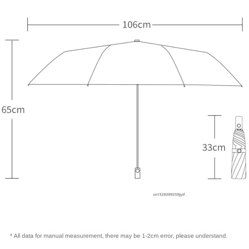 Parapluie Inversé, Automatique & Coupe-Vent à 20 Baleines, Bande Réfléchissante et Protection UV