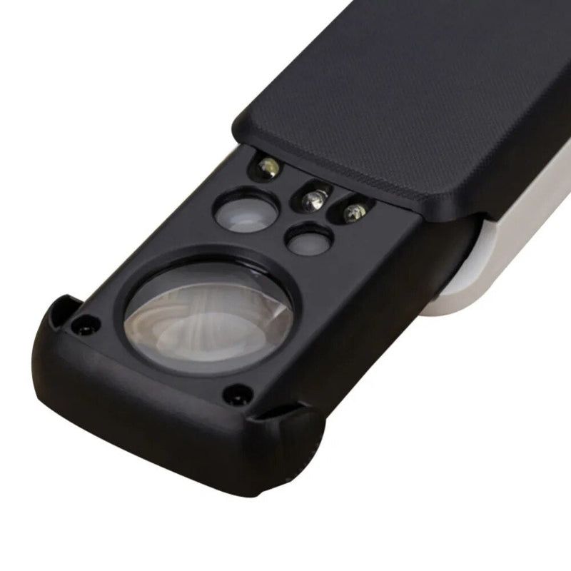 Mini loupe portable avec 3 lentilles et LED