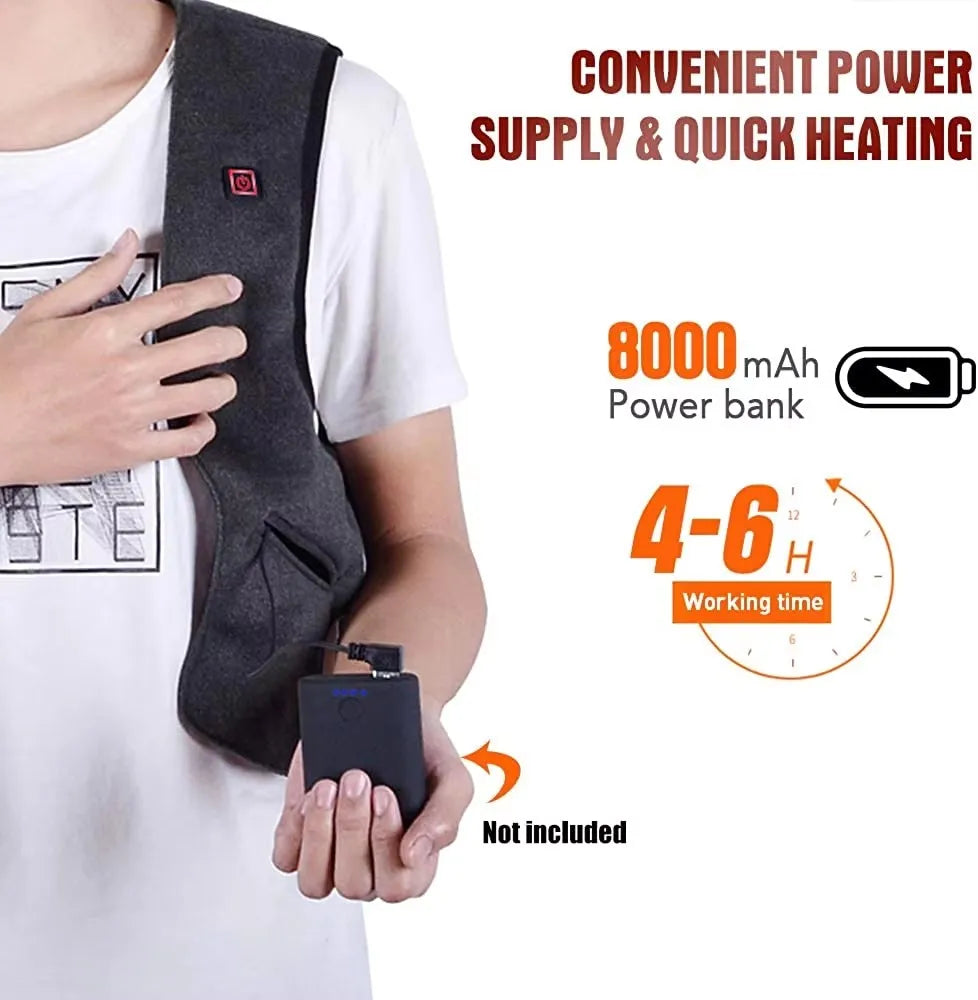 Gilet Chauffant Électrique Femme USB – Chauffage Infrarouge jusqu’à 45°C, Sans Manches, Léger & Confortable pour l’Hiver