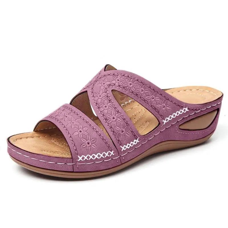 Sandales Mules Orthopédiques à Plateforme Femme – Multi-Brides