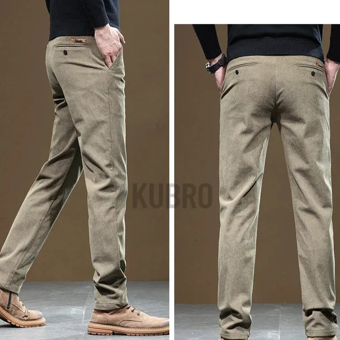 Pantalon en Velours Côtelé Slim Fit pour Homme