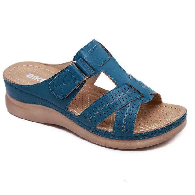 Sandales Mules Orthopédiques à Plateforme Femme – Multi-Brides