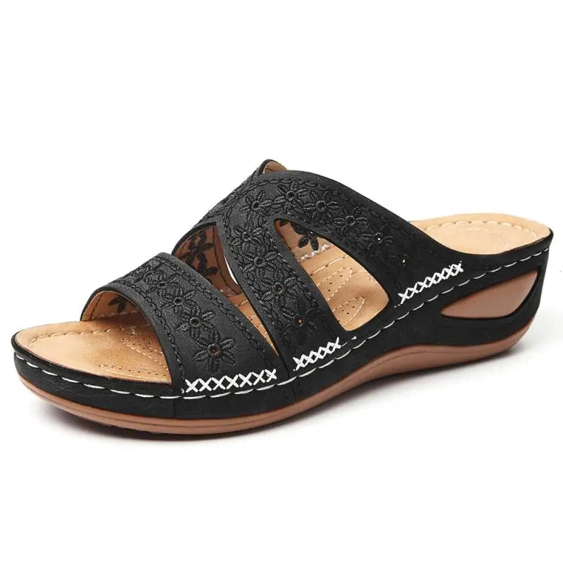Sandales Mules Orthopédiques à Plateforme Femme – Multi-Brides