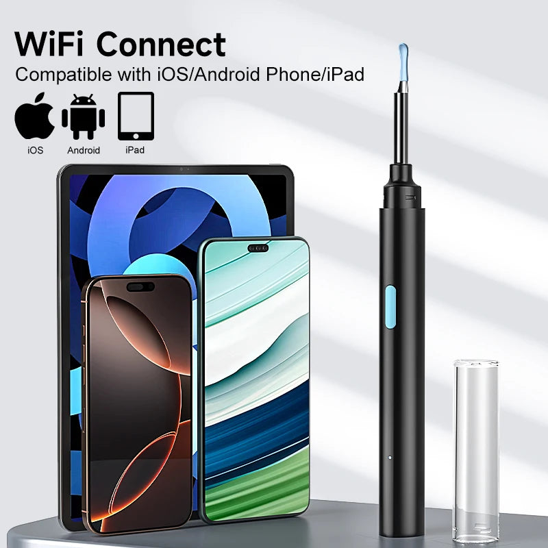 Otoscope WiFi 4,2 mm 1080P HD - Caméra Endoscopique pour Nettoyage d'Oreilles - Outils OFFERTS