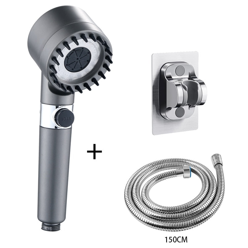 Cabezal de ducha de alta presión de 3 modos - Sistema de filtro + 10 filtros GRATIS