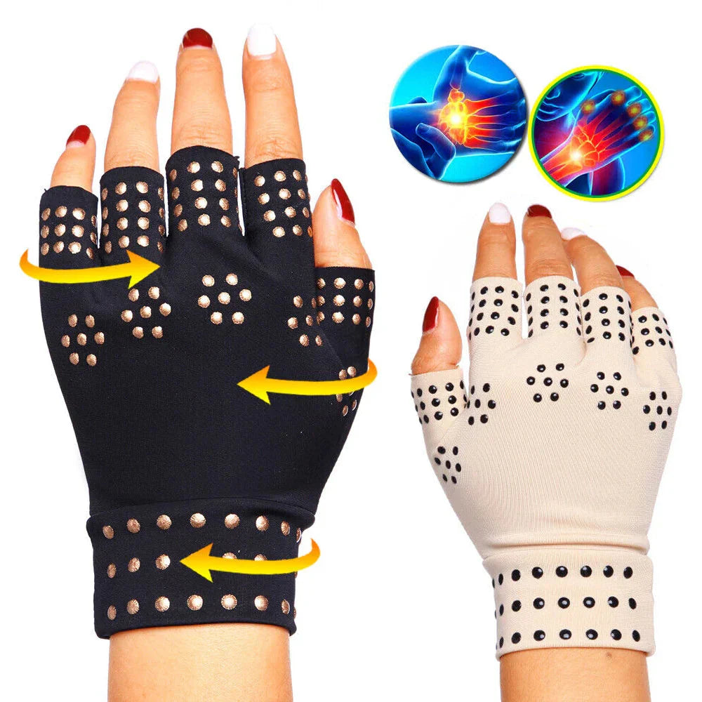 Gants Thérapeutiques Magnétiques Anti-Douleurs Articulaires
