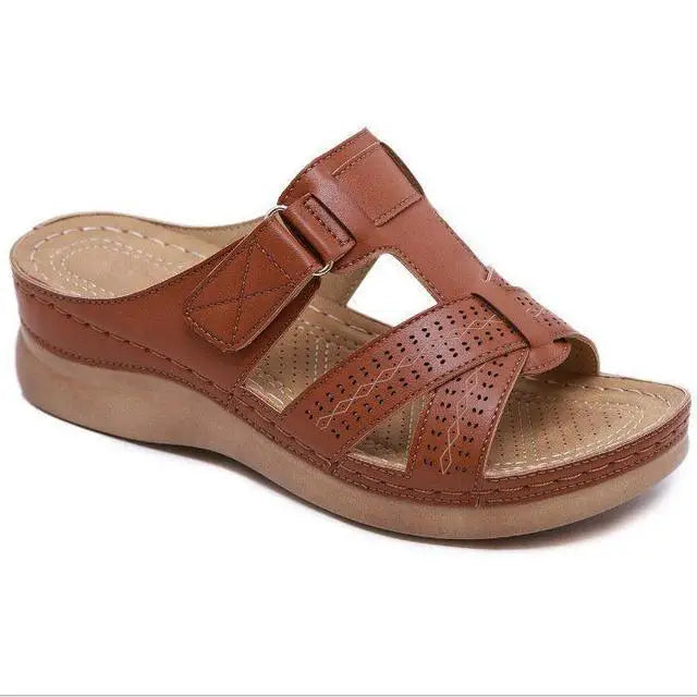 Sandales Mules Orthopédiques à Plateforme Femme – Multi-Brides