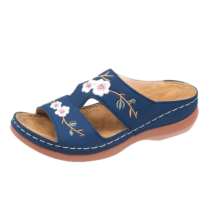 Sandales Mules Orthopédiques à Plateforme Femme – Multi-Brides