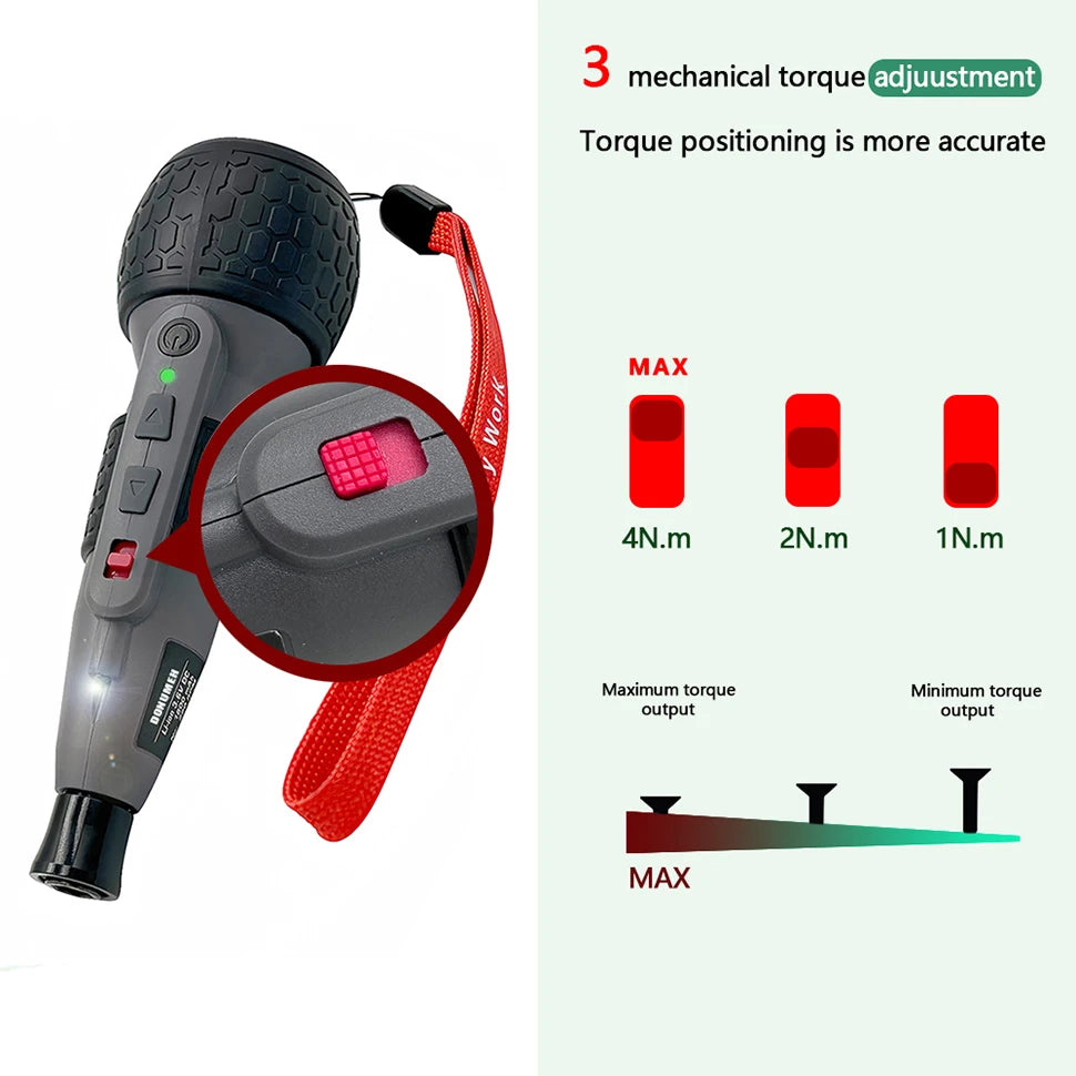 Tournevis électrique sans fil 3,6V — Mini perceuse USB avec réglage du couple