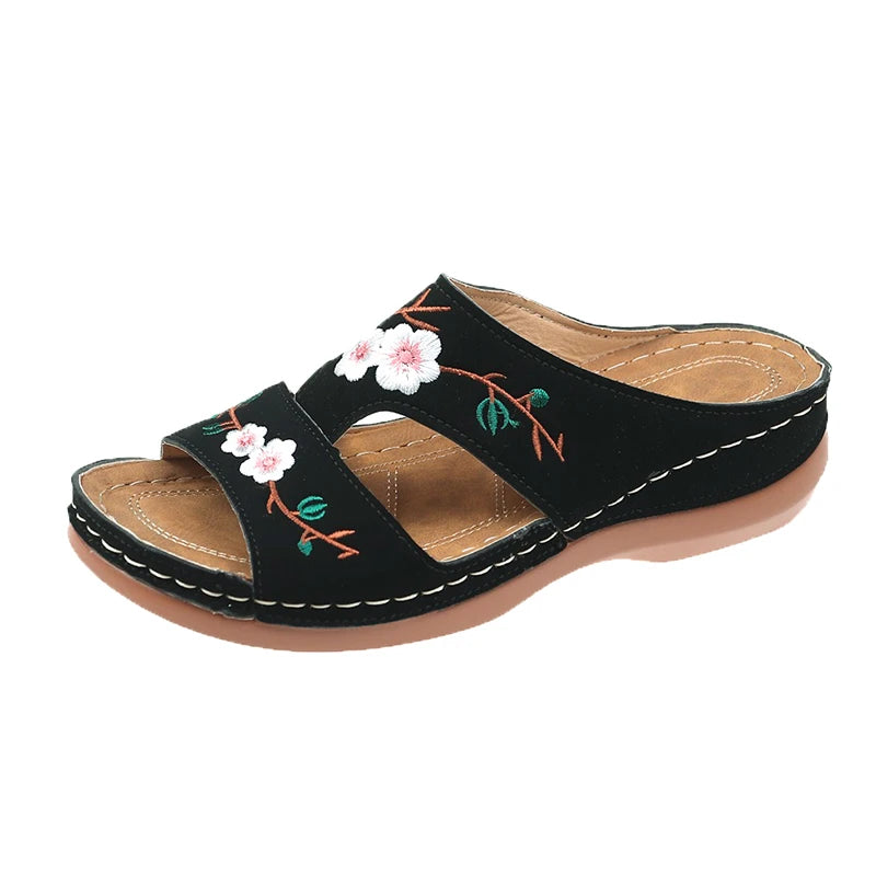 Sandales Mules Orthopédiques à Plateforme Femme – Multi-Brides