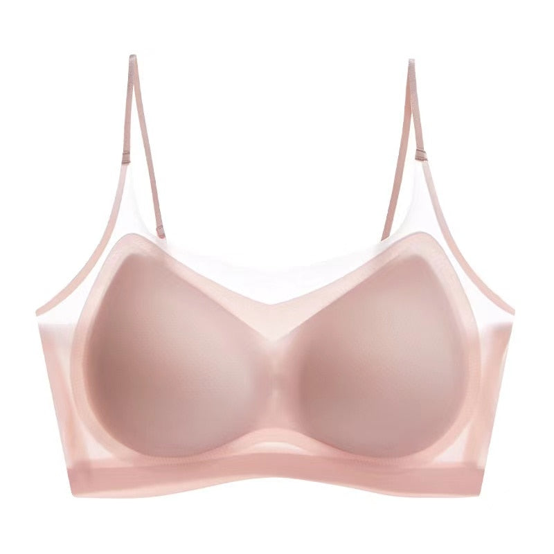 Bralette sans coutures en soie glacée confortable - 1+1 OFFERT