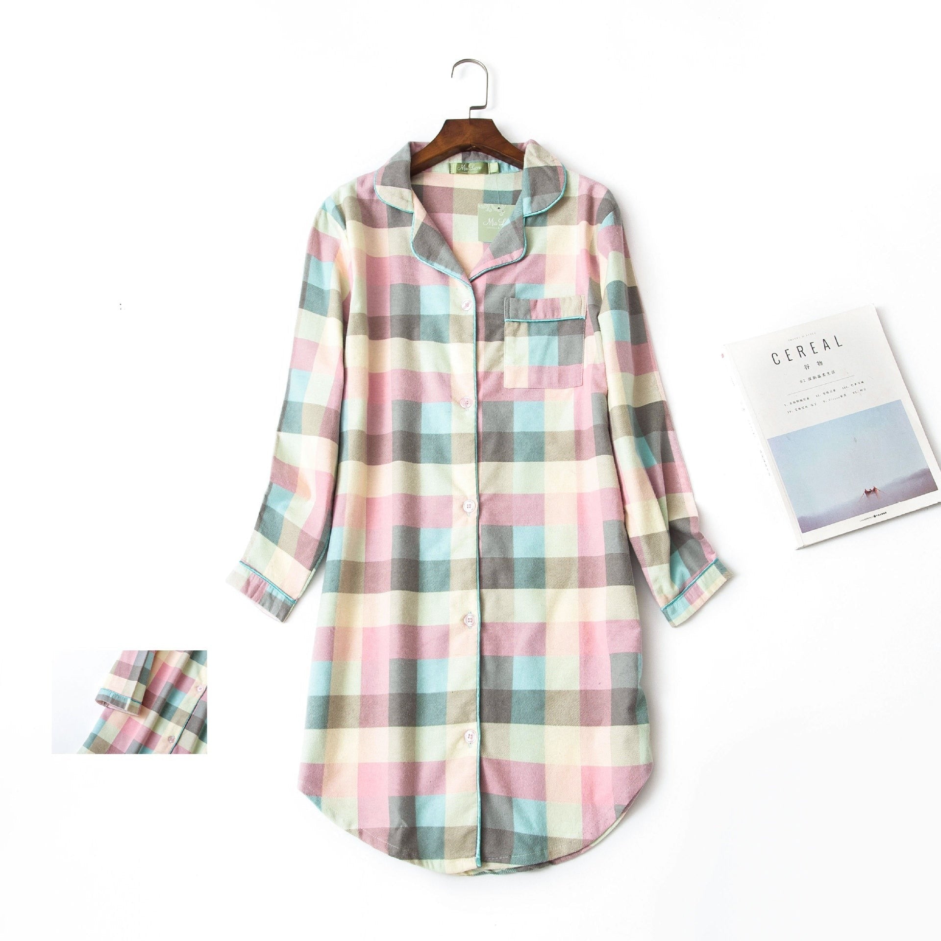 Chemise de nuit en coton & flanelle