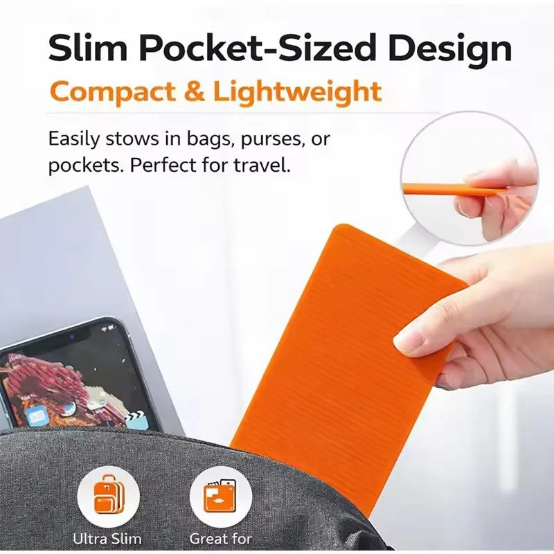 Support téléphone et tablette pliable en silicone — réglable multi-angles