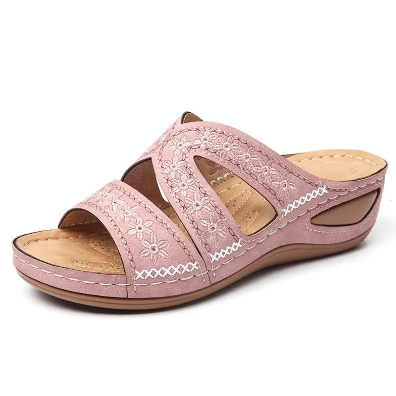 Sandales Mules Orthopédiques à Plateforme Femme – Multi-Brides