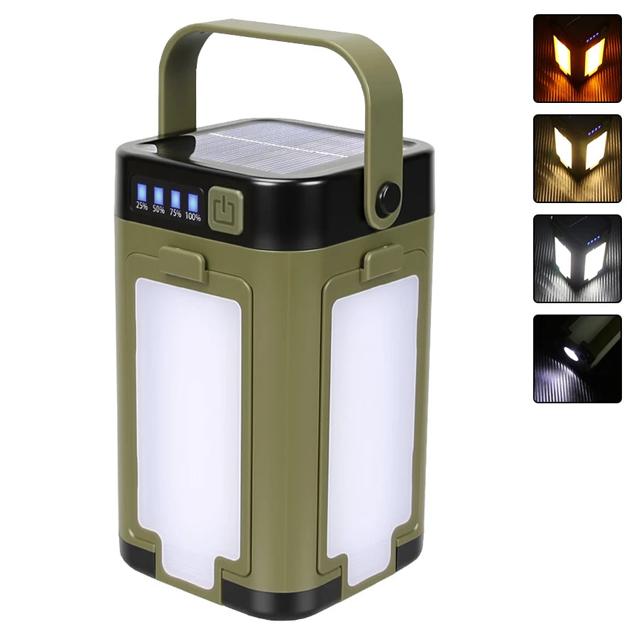 Lot de 2 Lampes Torche de Camping Rechargeable avec Mousqueton 5 Modes d’Éclairage & 8 LED - Idéale Tente, Randonnée & Extérieur