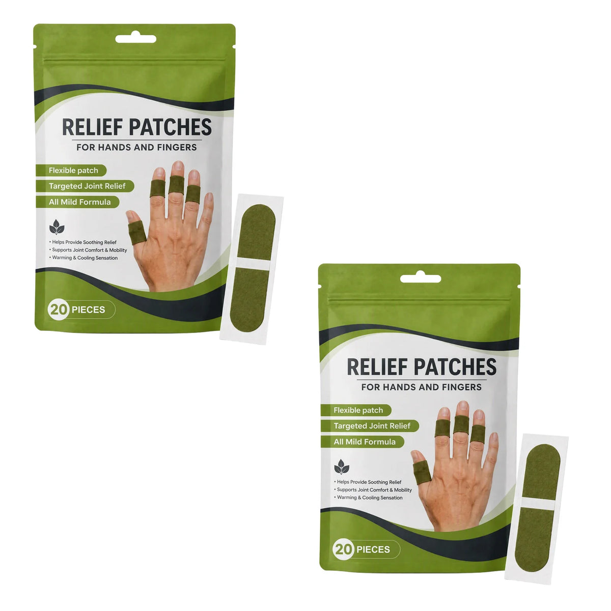 Lot de 60 Patchs pour Articulations des Doigts – Soulagement, Confort & Mobilité – 2 ACHETÉS = 1 OFFERT