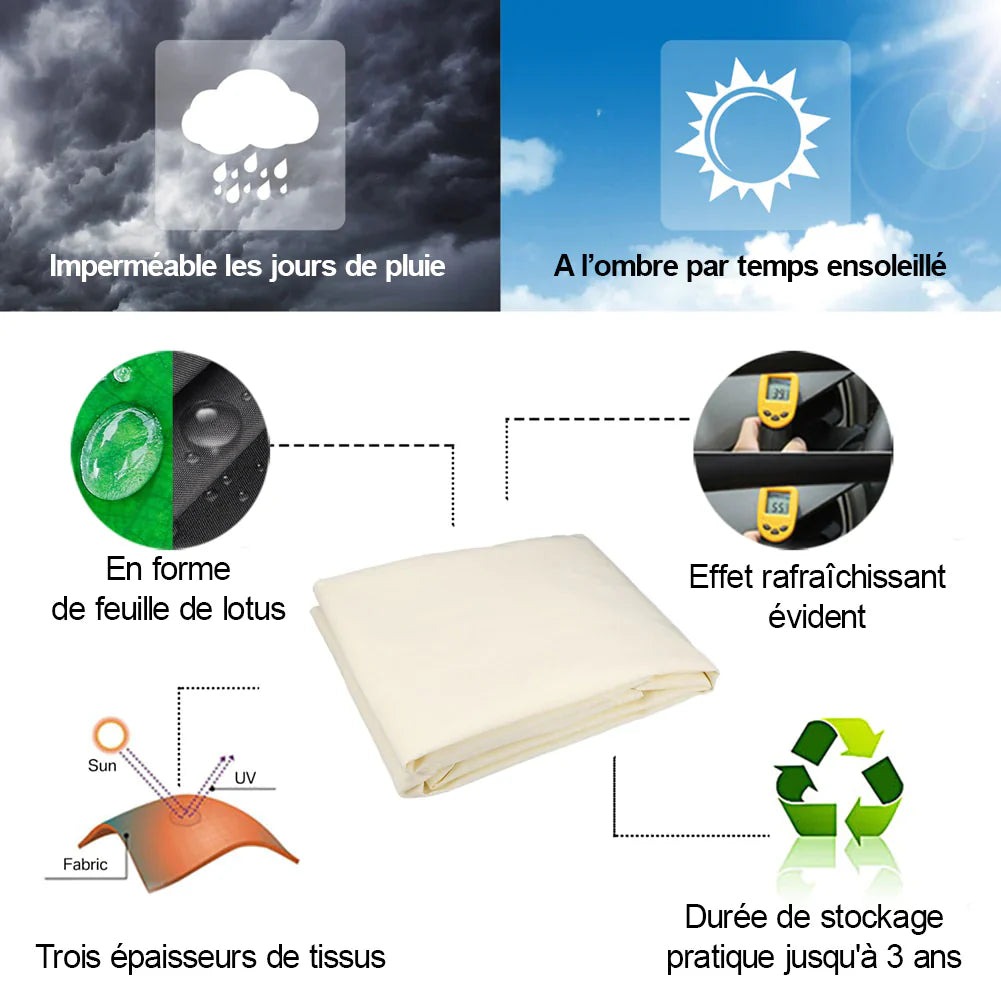 Voile d'ombrage imperméable