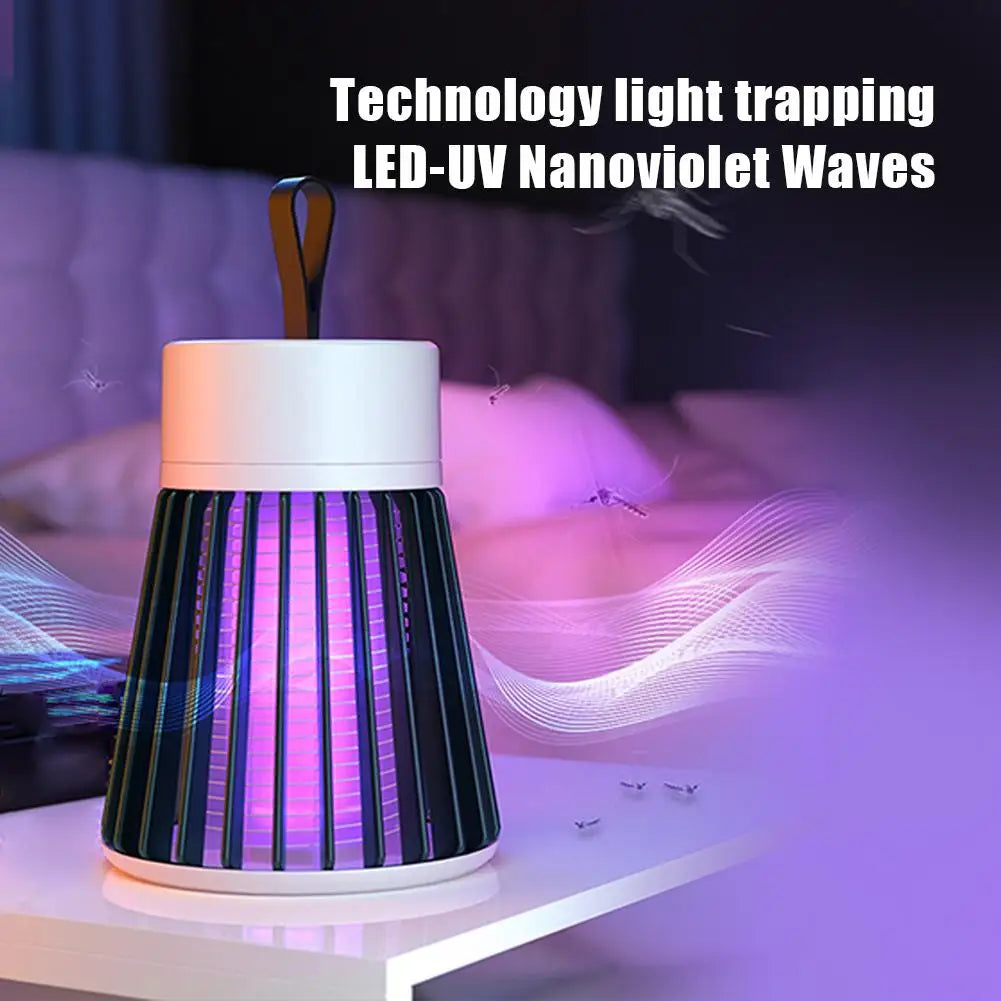 Lampe Anti-Moustiques Lumière UV à Choc Électrique Sans Fil