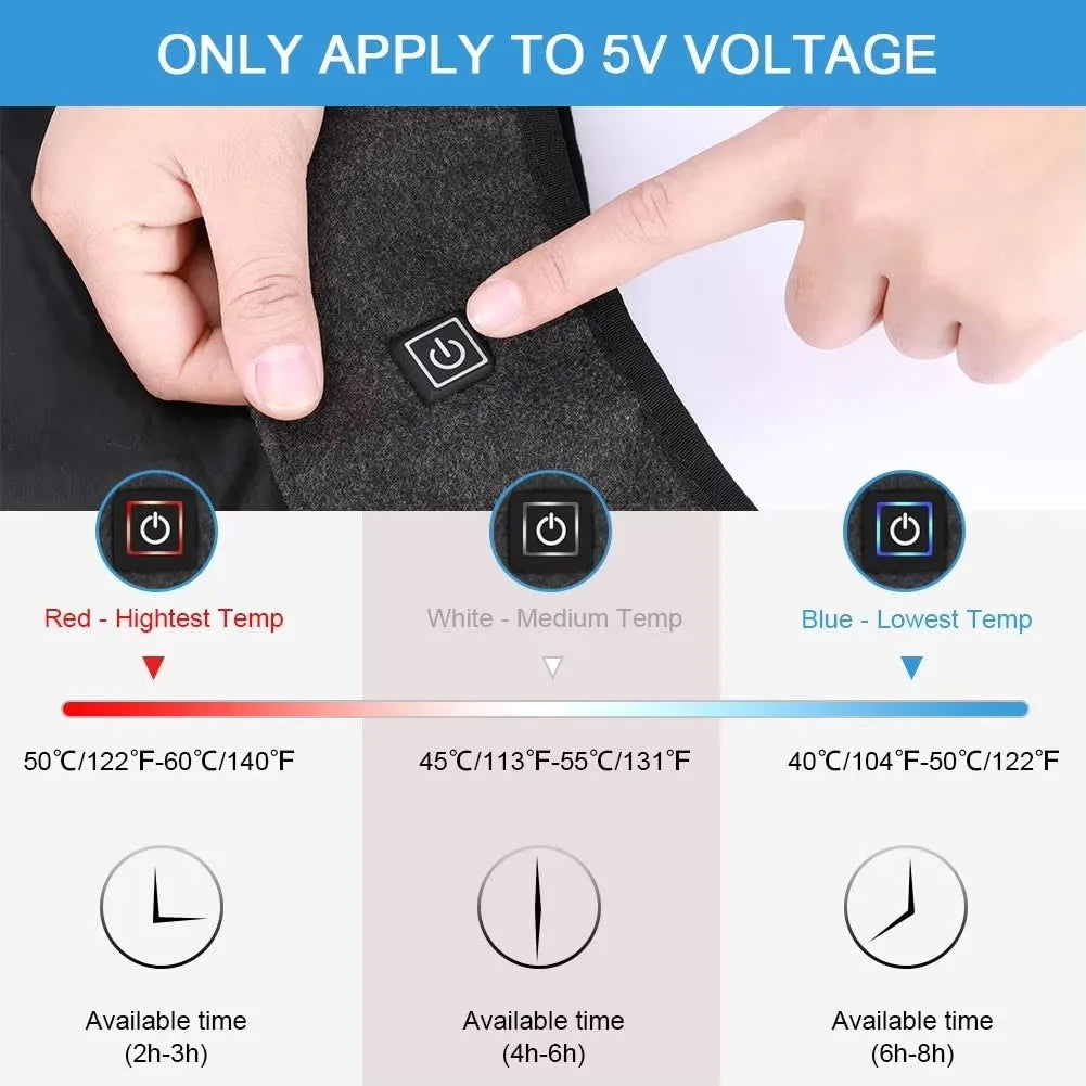 Gilet Chauffant Électrique Femme USB – Chauffage Infrarouge jusqu’à 45°C, Sans Manches, Léger & Confortable pour l’Hiver