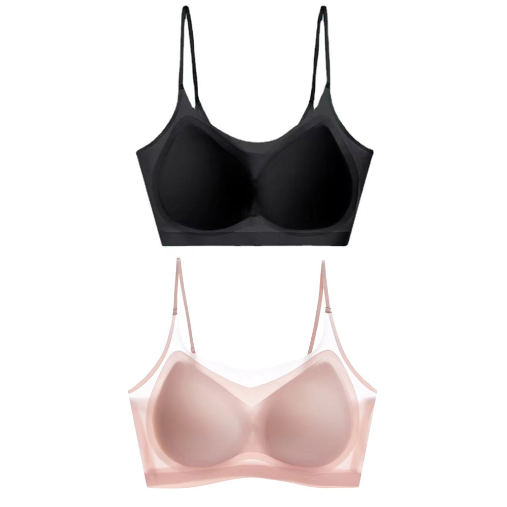 Bralette sans coutures en soie glacée confortable - 1+1 OFFERT