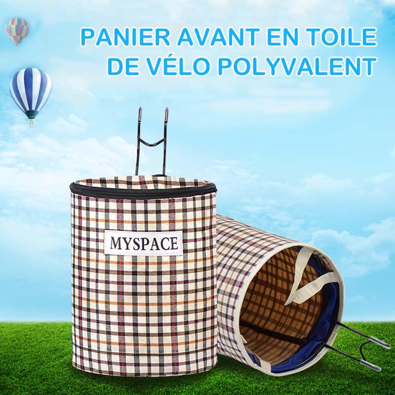 Panier Avant de Vélo en Toile Pliable - Stockmania