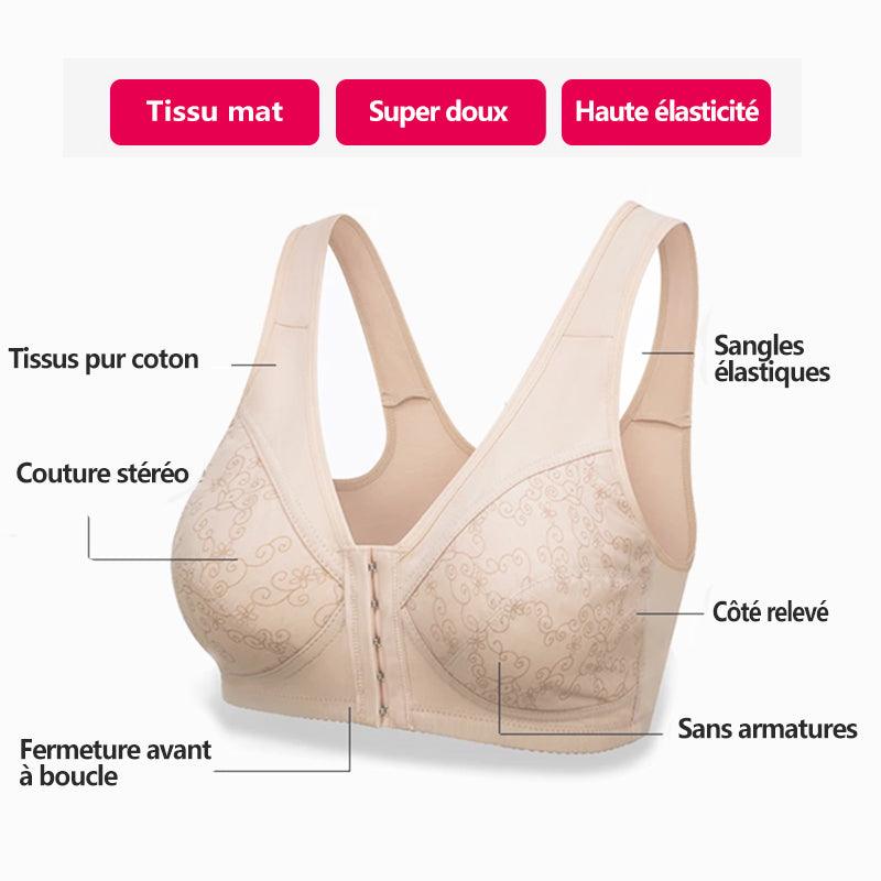 Soutien-gorge en Coton à Fermeture Avant - Stockmania