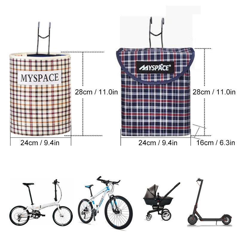 Panier Avant de Vélo en Toile Pliable - Stockmania