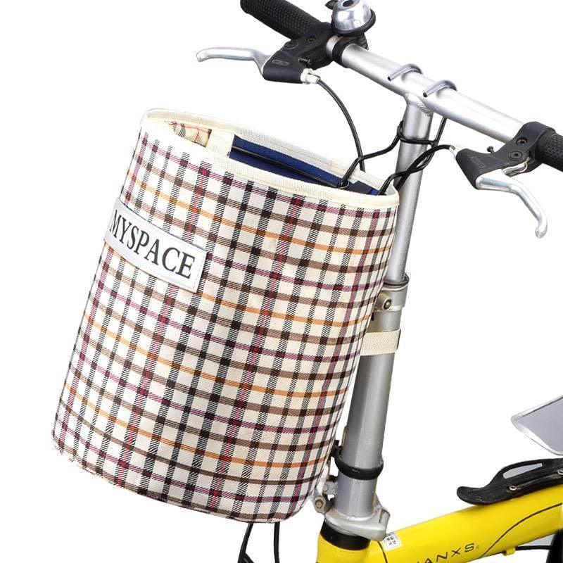 Panier Avant de Vélo en Toile Pliable - Stockmania