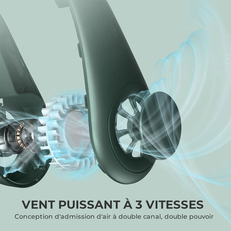 Fresh'air: Ventilateur rafraîchissant tour de cou portable