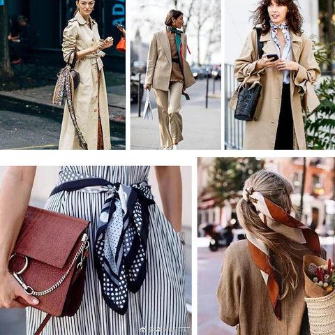 Foulard en soie - Différents imprimés - Stockmania