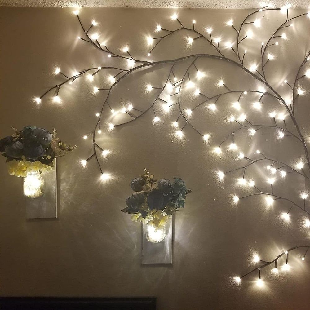 Arbre de vigne éclairé par 144 led