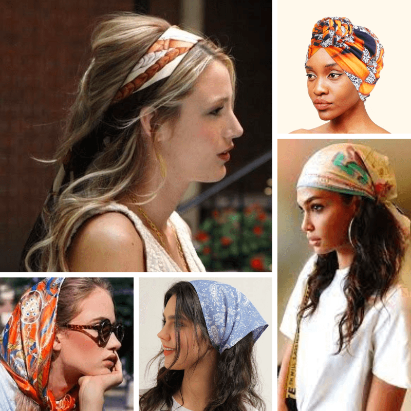 Foulard en soie - Différents imprimés - Stockmania