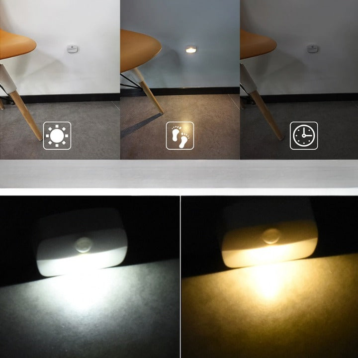 4 x SPOTS LED sans-fil - détecteur de mouvement